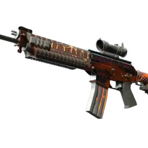 StatTrak™ SG 553 | Tiger Moth (Battle-Scarred)